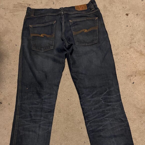 Nudie Jeans Co. Slim Jim Organic Cotton Jeans – Blue, Size 33x32 - Picture 3 of 3